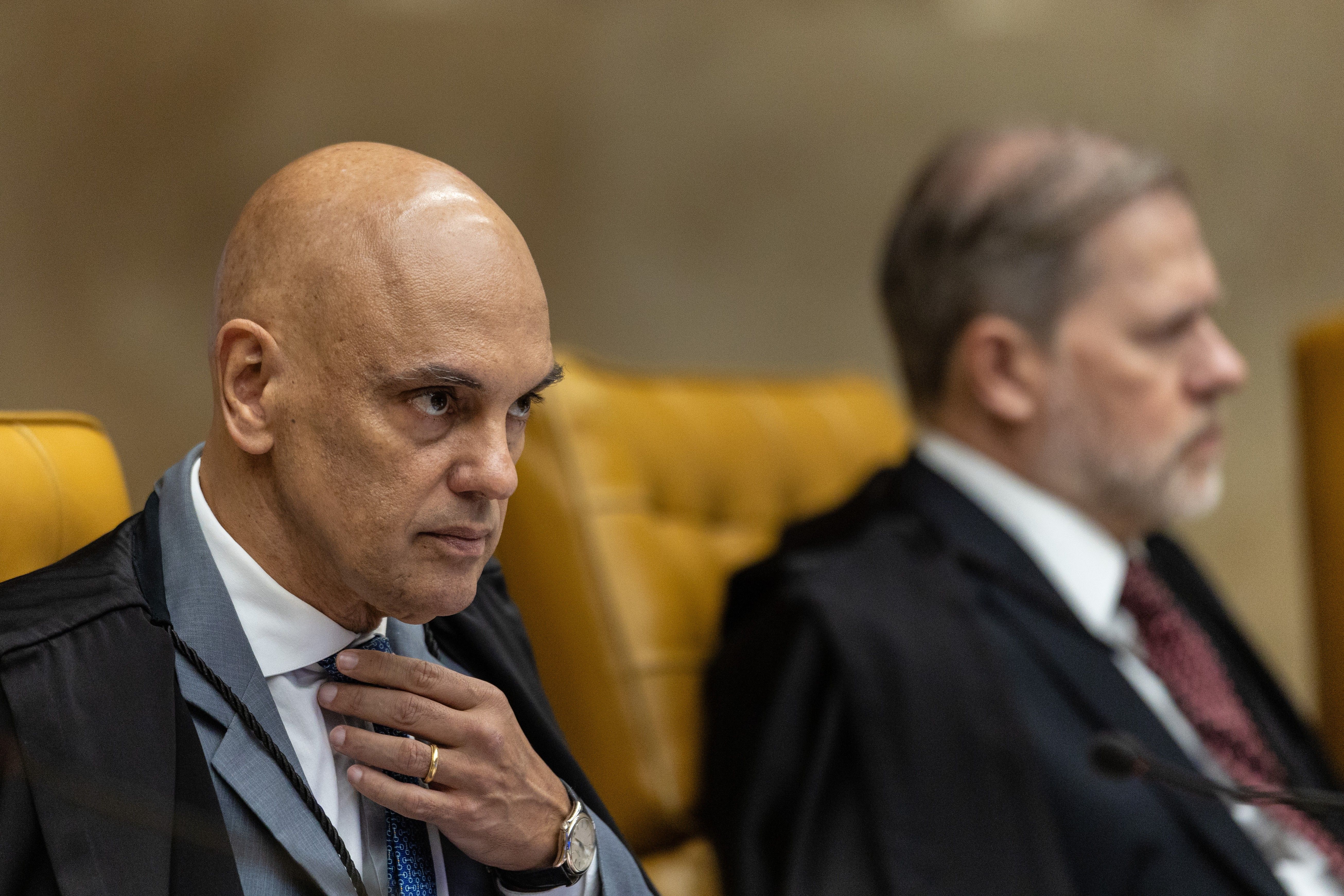 [Operação da PF irrita ala do STF e gera desconfiança sobre Moraes]. Reprodução: Oglobo