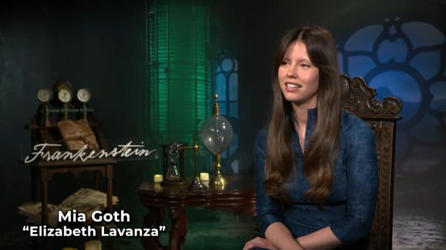 Mia Goth destaca raízes brasileiras, lembrando a avó durante divulgação de Frankenstein. Reprodução: Globo