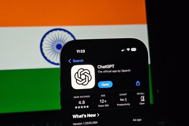 Crescimento do ChatGPT na Índia, mas desafios na monetização. Reprodução: TechCrunch