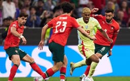 Cristiano Ronaldo celebra o título da Nations League após vitória nos pênaltis sobre a Espanha. Reprodução: X - Selección Española Masculina de Fútbol