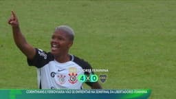 Legenda da imagem. Corinthians e Ferroviária vão se enfrentar pela semifinal da Libertadores Feminina. Reprodução: Retorno do item 11