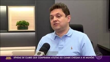 Dívidas acumuladas de clubes que adquiriram jogadores do Cuiabá chegam a R$ 40 milhões. Reprodução: Globo