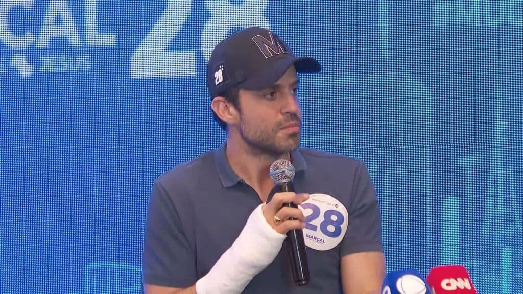 Marçal é declarado inelegível até 2032 devido a decisões da Justiça Eleitoral. Reprodução: CNN Brasil