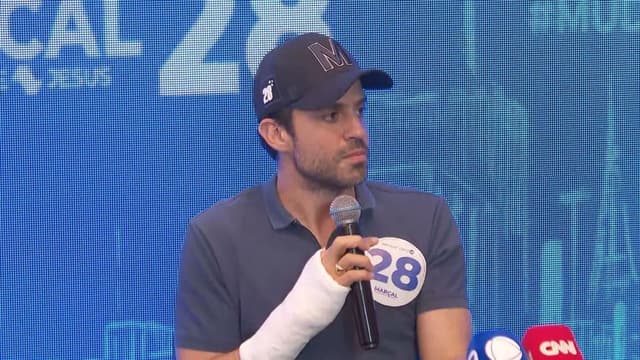 Marçal é declarado inelegível até 2032 devido a decisões da Justiça Eleitoral. Reprodução: CNN Brasil