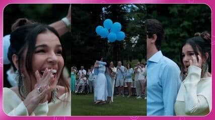Mariana Rios revela que espera um menino em emocionante chá de revelação. Reprodução: Globo