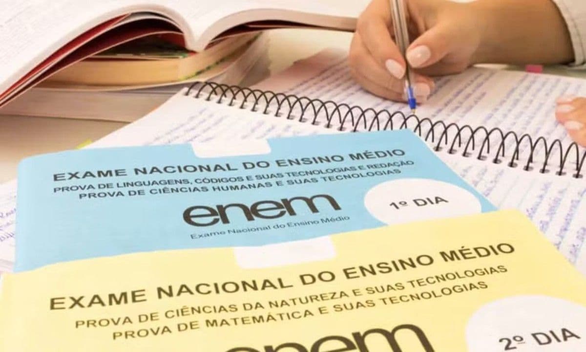 Candidatos fazem a prova do Enem 2025 no RN. Reprodução: Retorno do item 11