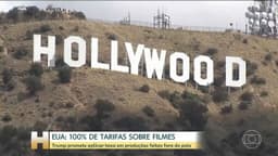 Trump foca na indústria cinematográfica após eventos recentes. Reprodução: Globo