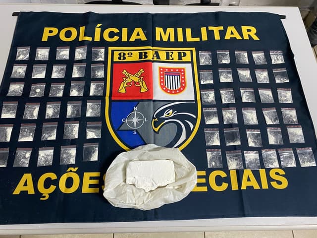 Homem de 22 anos é preso por tráfico de drogas em Presidente Prudente. Reprodução: Globo