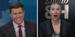 Scarlett Johansson comenta piada de Colin Jost no SNL