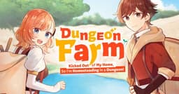 Imagens dos mangás 'Dungeon Farm' e 'The Record of a Fallen Vampire' em destaque. Reprodução: Anime News Network