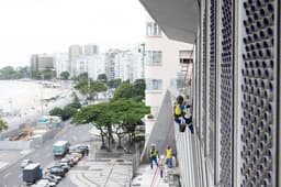 Avanços nas obras do Museu da Imagem e do Som em Copacabana, com entrega prevista para dezembro. Reprodução: Globo