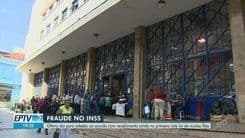 Filas e falta de senhas marcam o último dia para reembolso de descontos do INSS em Campinas.; Reprodução: Globo