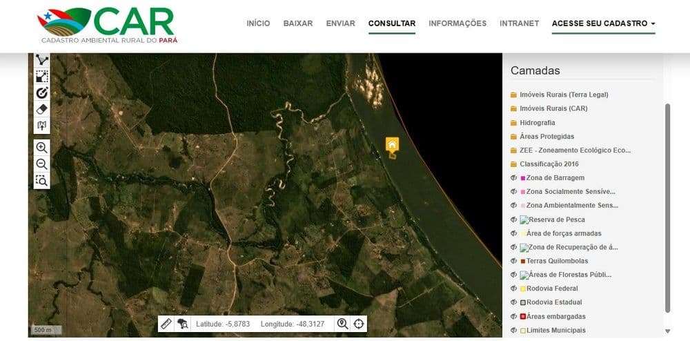 Verificação de localização de propriedades é crucial para combater fraudes no Cadastro Ambiental Rural.; Reprodução: Globo