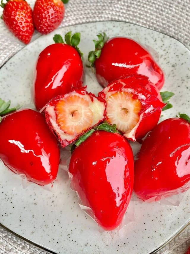 Morangos do amor: uma tendência que resgata a esperança e revive negócios de confeiteiras. Reprodução: Eufêmea