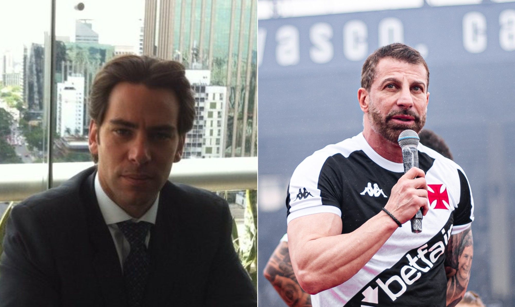 [Marcos Lammachia, empresário e enteado de Leila Pereira, pode se tornar dono da SAF do Vasco]. Reprodução: Oglobo