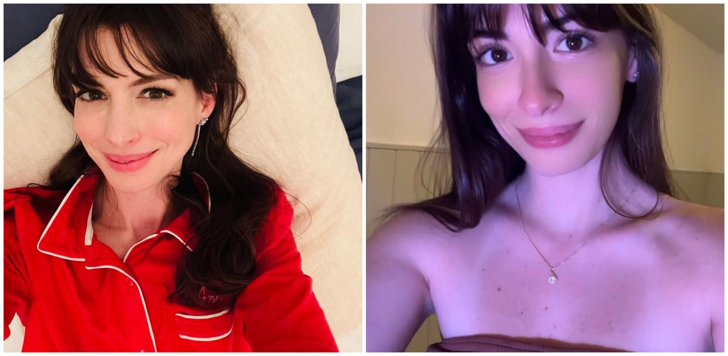 Brasileira que se parece com Anne Hathaway viraliza nas redes.. Reprodução: G1
