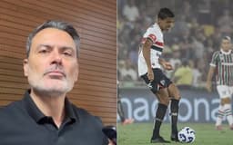 Dirigente do São Paulo promete diálogo olho no olho com atleta. Reprodução: Esporte