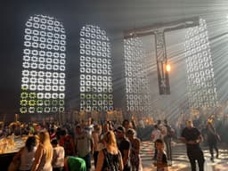 Sala das Velas em Aparecida na manhã do dia 12 de outubro. Reprodução: Globo