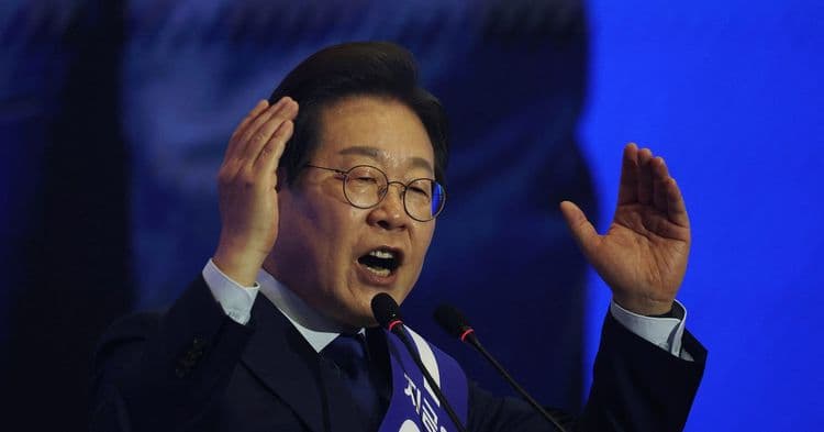 Lee Jae-myung supera desafios em sua corrida pela presidência da Coreia do Sul. Reprodução: Reuters