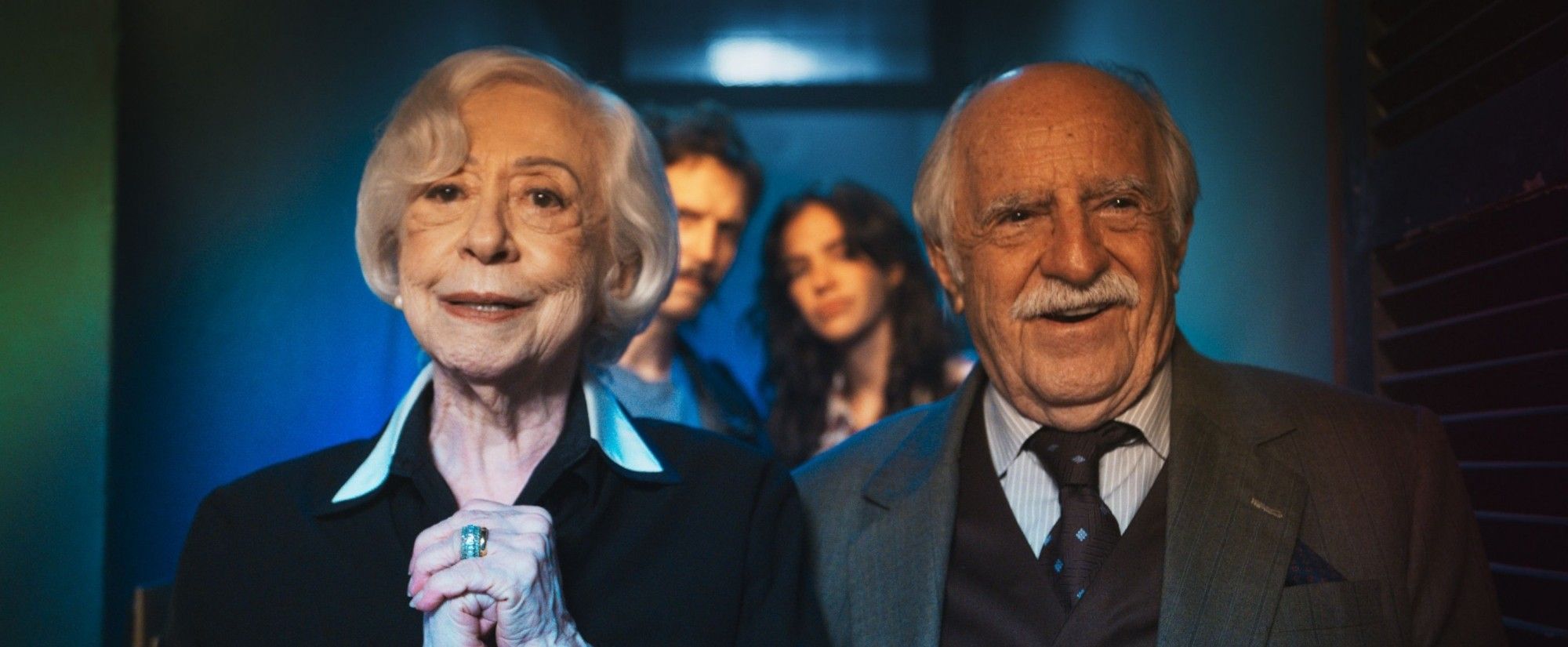 Fernanda Montenegro e Ary Fontoura em cena de Velhos Bandidos. Reprodução: Oglobo