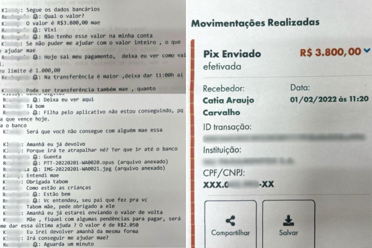 [Mulher condenada por golpe de WhatsApp contra idosa em Santos]. Reprodução: G1