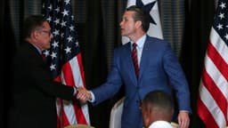 Secretário de Defesa dos EUA, Pete Hegseth, fala sobre busca por acordo. Reprodução: AFP