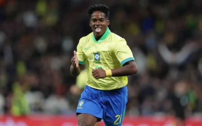 Endrick entra no fim e decide a vitória da Seleção. Reprodução: Esporte