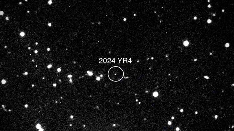 Telescópio James Webb revela 3,8% de chance de impacto com a Lua. Reprodução: IG.