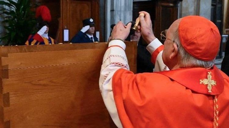 Últimos ritos de despedida de Francisco na Basílica de Santa Maria Maggiore. Reprodução: IG.