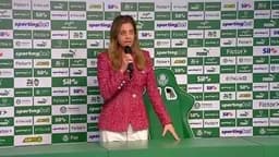 Leila Pereira reafirma intenção de renovar contrato com Abel Ferreira no Palmeiras. Reprodução: Globo