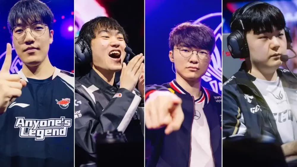 Equipes G2, FlyQuest, CBTC Flying Oyster e KOI disputam a sobrevivência no Lower Bracket.; Reprodução: gosugamers.net
