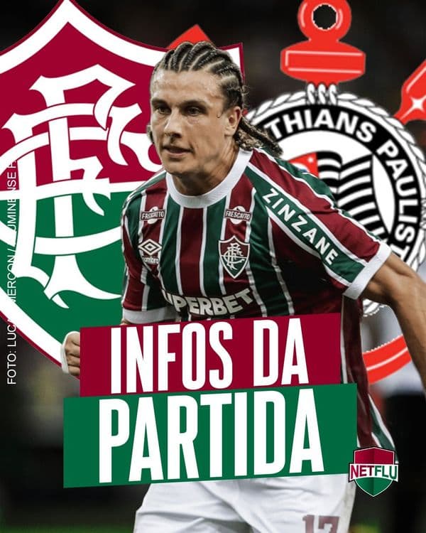 Jogadores do Fluminense se preparam para enfrentar o Corinthians no Campeonato Brasileiro. Reprodução: Netflu