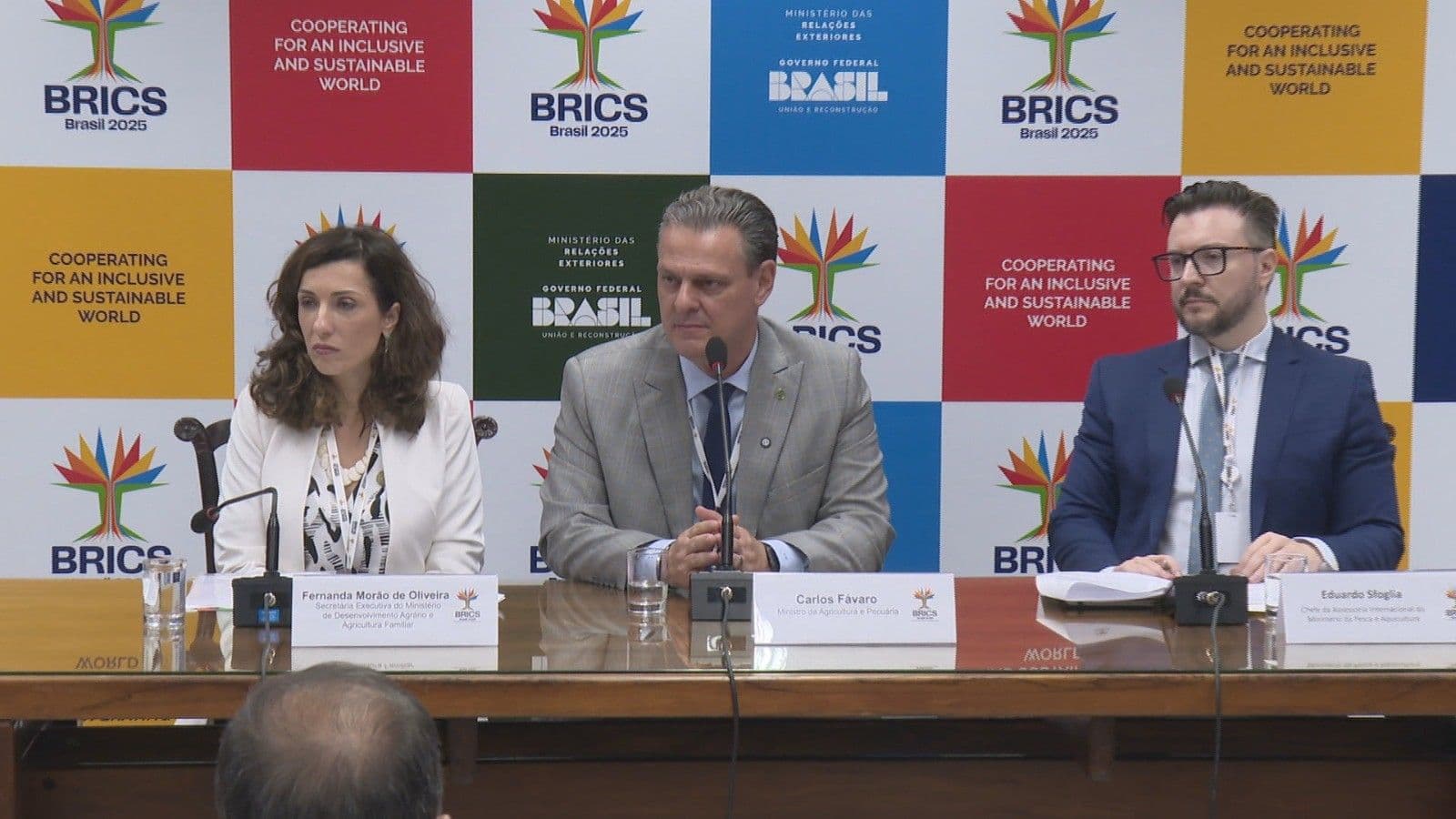 Ministro da Agricultura destaca o potencial de venda de 1,6 mil produtos para o bloco Brics. Reprodução: Globo