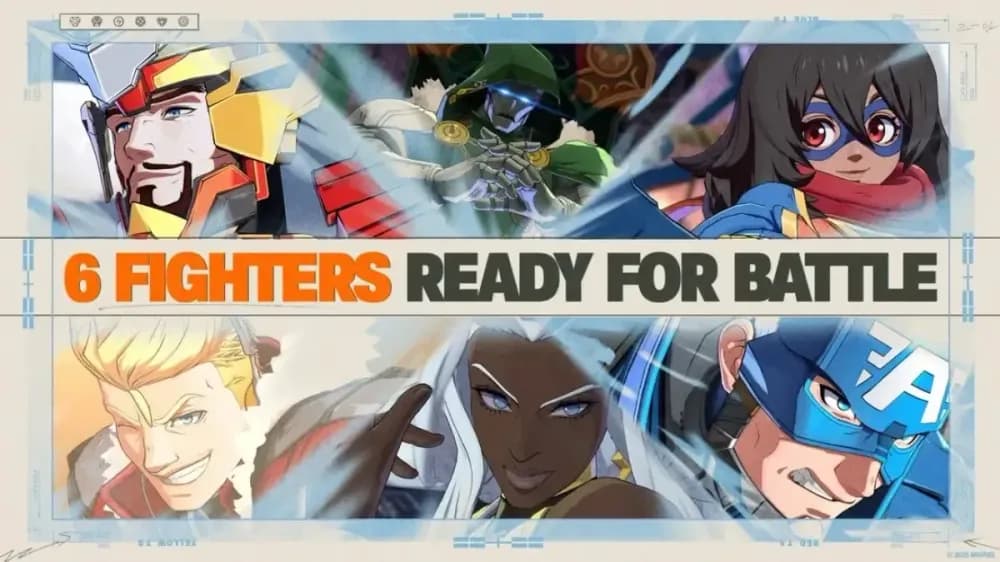 Jogadores experimentam o novo jogo de luta Marvel da Arc System Works no Evo 2025.; Reprodução: GosuGamers