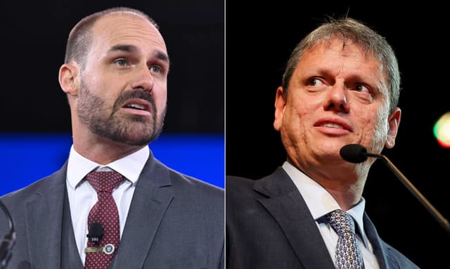 Tarcísio de Freitas discute anistia, sob ofensiva de Eduardo Bolsonaro. Reprodução: Retorno do item 11