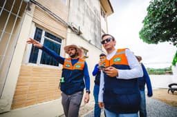 Técnicos realizam vistorias em áreas adjacentes ao Mapa de Linhas de Ações Prioritárias em Maceió. Reprodução: Assessoria