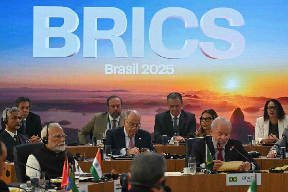Lula e Modi ressaltam a importância do Brics para o multilateralismo em cúpula no Rio. Reprodução: Globo