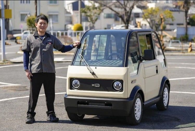 KG Motors apresenta o Mibot, um carro elétrico compacto e acessível para o mercado japonês. Reprodução: Globo