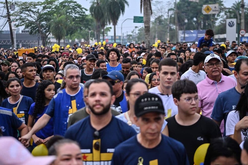 Marcha para Jesus em Rio Branco deve reunir 60 mil fiéis neste sábado. Reprodução: Globo