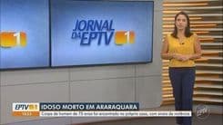 Polícia investiga a morte suspeita de um idoso em Américo Brasiliense; Reprodução: Globo