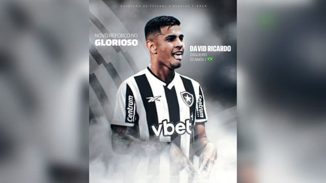 Botafogo contrata zagueiro David Ricardo ex-Ceará