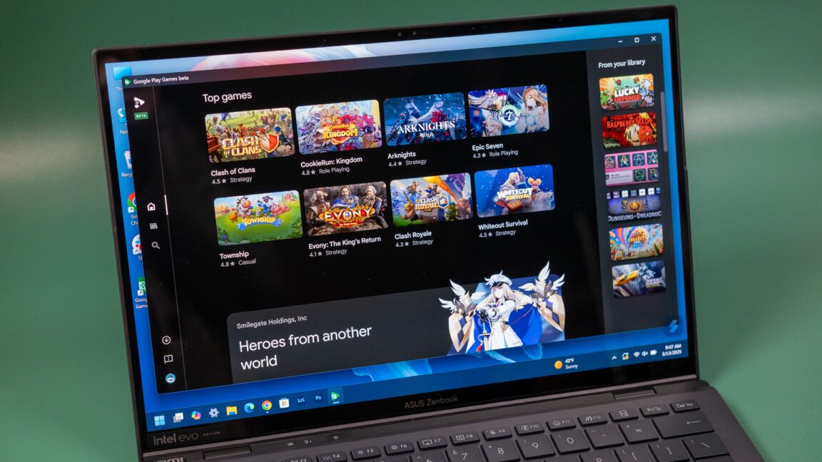 Google Play Games para PC recebe mais títulos premium e cross-buy com Android. Reprodução: Arstechnica