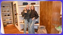 Xuxa brinca que rouba cosméticos de Sasha: cremes, perfumes e xampu. Reprodução: Retorno do item 11