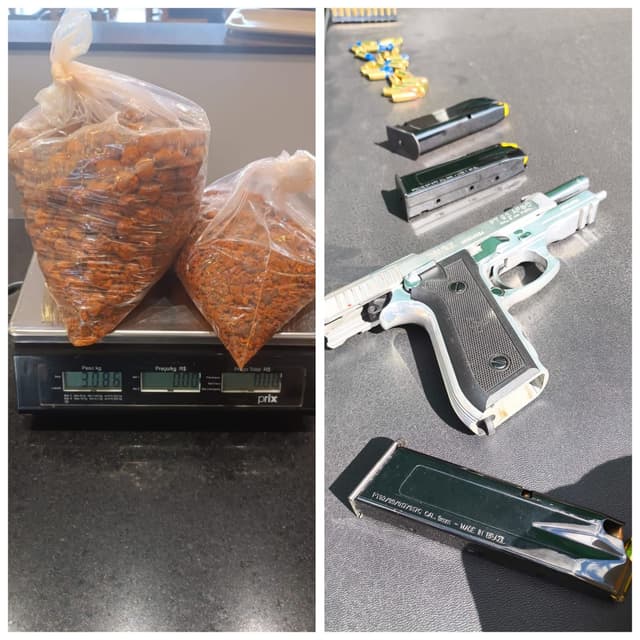 Polícia apreende fel bovino e armas em Governador Valadares. Reprodução: Globo