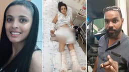 Jhenipher Sabriny passa por cirurgias após queda do segundo andar em Contagem.; Reprodução: ig.com.br