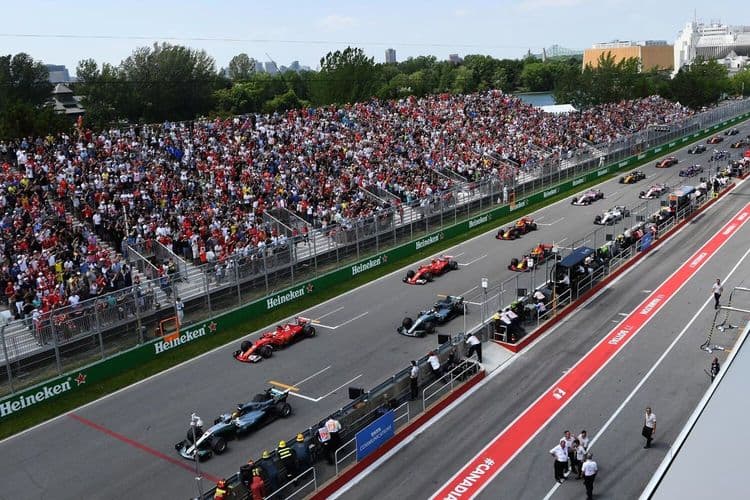 Transmissão gratuita do Grande Prêmio do Canadá de F1 disponível para streaming ao vivo. Reprodução: Gizmodo