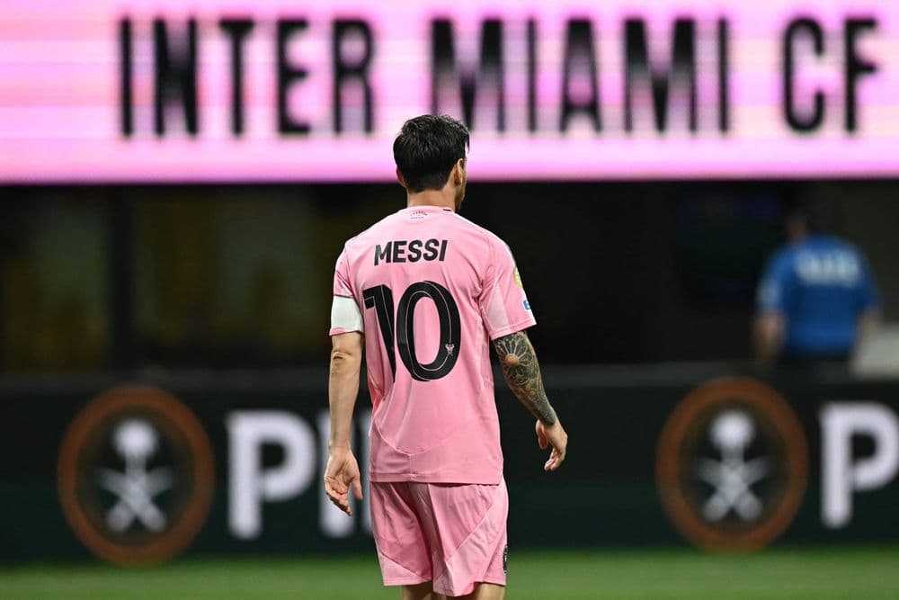 Messi em ação durante a Copa do Mundo de Clubes, após derrota do Inter Miami para o PSG. Reprodução: Globo