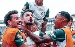 Flaco recebe elogios de Abel Ferreira após marcar gol, mas também é chamado a atenção pelo técnico. Reprodução: iG Esporte