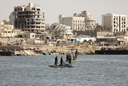 Proibição de acesso ao Mar Mediterrâneo é reforçada pelo Exército de Israel em Gaza. Reprodução: Globo