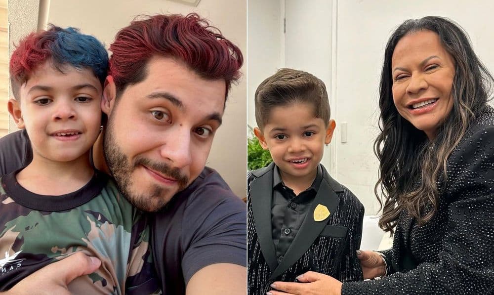 Mãe de Marília Mendonça e ex-namorado disputam a guarda do filho, Léo, de 5 anos. Legenda da imagem. Reprodução: Globo